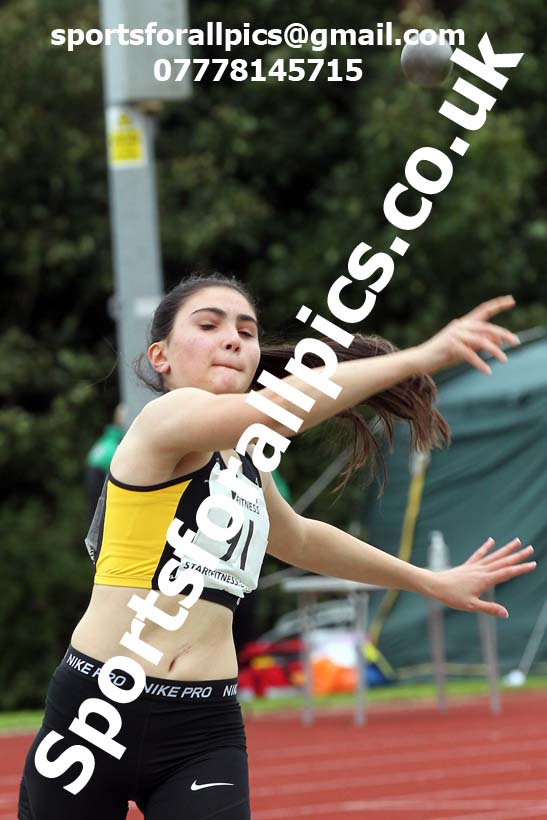 Shot putt, NECAA Open Meeting, Morpeth, Sunday, September 27th. David T. Hewitson/Sports for All Pics